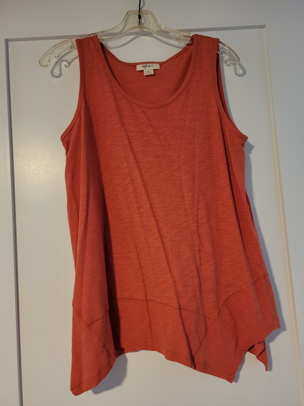 Style & Co. Sleeveless Flared Tank in Rust
